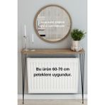 Normadia 80CM Oval Petek Üstü Raf, Şık ve Kullanışlı Dresuar, Evinize Zarif Dokunuş - Ahşap - Ceviz