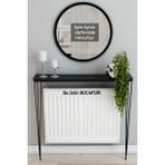 Normadia 80CM Siyah Oval Petek Üstü Dresuar, Modern ve Şık Tasarım - Ahşap