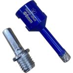 Normadia 8mm Granit Mermer Seramik Delme Panç, Spiral ve Matkap Uyumlu, M14 Adaptörlü - Seçenek 1