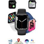 Normadia Airm7 Max Akıllı Saat, Kablosuz Şarj, Tuşlar, Konum Takip, Siri, Mesaj Yazma - Seçenek 1 - Ahşap