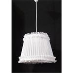Normadia Beyaz Fırfırlı Çocuk Odası Avizesi 30 Cm, Şık ve Modern Tasarım - Seçenek 1 - 1BW-Beyaz
