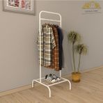 Normadia Beyaz Tekli Elbise Askısı, Ayaklı, Konfeksiyon ve Butik Kullanım Için - Seçenek 1 - 1BW-Beyaz