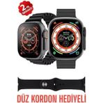 Normadia Bluetooth Akıllı Saat, Çok Fonksiyonlu, Tüm Telefonlarla Uyumlu, Çift Kordon - Seçenek 1