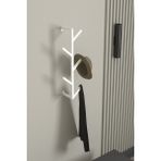 Normadia Çok Amaçlı Metal Fidan Askılık, Çanta, Şal, Mont, Havlu, Bornoz Için Ideal - Seçenek 1 - 1BW-Beyaz