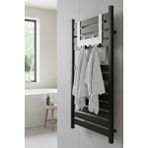 Normadia Çok Amaçlı Metal Havlupan ve Banyo Askısı, Şık ve Pratik Düzenleyici - Seçenek 1 - 1BW-Beyaz