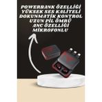 Normadia Çok Fonksiyonlu Akıllı Saat ve Powerbank Seti, Kablosuz Kulaklık, Çoklu Kordon - Seçenek 1 - Açık Bej