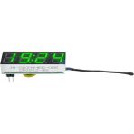 Normadia Dijital Yeşil LED Saat, Sıcaklık ve Gerilim Göstergesi, 5V/12V/24V - Seçenek 1