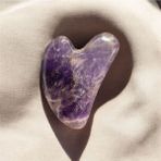 Normadia Doğal Taş Gua Sha Seti, Aventurin, Kuvars, Ametist, Masaj Aracı