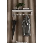 Normadia Duvar Askısı, 6 Kanca, Geniş, Elbise ve Şemsiye Askısı, Ev ve Banyo Için - Seçenek 1 - Açık Bej