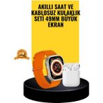 Normadia Hızlı Sesli Görüşmeli Çok Fonksiyonlu Akıllı Saat ve Kulaklık Seti - Seçenek 1 - Açık Bej