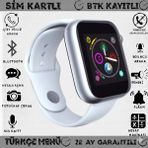 Normadia Iki Çiftli Akıllı Saat, Sim ve Hafıza Kart Desteği, Beyaz, Türkçe Menü - Seçenek 1 - 1BW-Beyaz