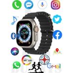Normadia Iphone 12 Mini Uyumlu Akıllı Saat, 49MM Amoled Ekran, Konuşma Özellikli - Seçenek 1 - Ahşap