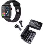 Normadia Iphone 7 Plus Uyumlu, Premium Set, Ekran Koruyucu, Akıllı Saat, Powerbank, Kulaklık - Seçenek 1 - Ahşap