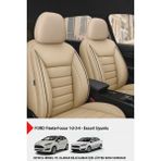 Normadia Jet Bej Deri Oto Koltuk Kılıfı, Ford Focus Fiesta Escort Uyumlu
