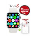 Normadia Kablosuz Akıllı Saat ve Kulaklık Seti, Siyah, Ios ve Android Uyumlu - Seçenek 1 - 1BW-Beyaz