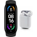 Normadia M4 Akıllı Bileklik ve Bluetooth Kulaklık Seti, Ios ve Android Uyumlu - Seçenek 1 - Ahşap