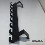 Normadia Metal Siyah Kapı Arkası Organizer, Çok Amaçlı ve Pratik Kullanım - Seçenek 1 - Ahşap