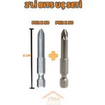Normadia Miknatıslı 2'li Bits Uç Seti Ph2 ve Pz2, Yüksek Kalite ve Dayanıklılık - Seçenek 1