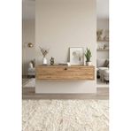 Normadia Modern 80 cm Tek Kapaklı Dresuar, Şık Antre ve Hol Dekorasyonu - Ahşap - Ceviz