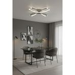 Normadia Modern Beyaz Ledli Tekli Avize, Salon, Mutfak ve Çocuk Odası Için - Seçenek 1 - Altın - Gri