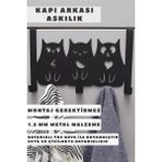 Normadia Modern Demir Kapı Arkası Askılık, Dekoratif Banyo ve Ev Organizeri - Seçenek 1 - Ahşap