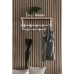 Normadia Modern Metal Duvar Askısı, Ceket, Mont, Havlu ve Şemsiye Düzenleyici - Seçenek 1 - Açık Bej