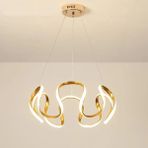 Normadia Modern Renkli Spor LED Avize, Örümcek Model 3, Gold Renk, Şık Tasarım - Seçenek 1 - Altın