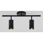 Normadia Modern Siyah Ikili LED Spot ve Aplik Seti, Günışığı Ampullü - Seçenek 1 - Ahşap