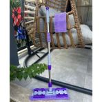 Normadia Mor Mandallı Kıskaçlı Cam Silme Mop ve Mikrofiber Yedek Bez Seti - Seçenek 1