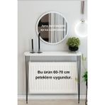 Normadia Oval Kenar Petek Üstü Raf Dresuar, 80CM, 60-70CM Içindiril