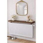 Normadia Oval Kesim Petek Üstü Uçan Raf 120X18 cm Çam - Ahşap - Ceviz