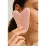 Normadia Pembe Kuvars Gua Sha Taşı ile Güzelliğinize Işıltı Katın - Ahşap - Bej