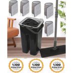 Normadia Pratik Mikrofiber Tablet Mop 5 Paspaslı Temizlik Set Smart Mob - 1BW-Beyaz - Seçenek 1