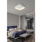 Normadia Renkli LED Tavan Lambası, Kumandalı, Kare, Modern ve Şık Tasarım, 60X60CM - Seçenek 1 - 1BW-Beyaz