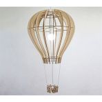 Normadia Renkli Uçan Balon Tasarımlı Çocuk Odası Avizesi, Montajlı ve Kişiye Özel Kutuda - Seçenek 1 - 1BW-Beyaz