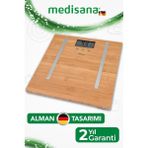 Normadia Sağlıklı Yaşam Için Çok Fonksiyonlu Bambu Baskül - 1BW-Beyaz