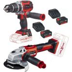 Normadia Şarjlı Darbeli Vidalama ve Taşlama Seti, 2X4.0AH, Kömürsüz, 125MM - Seçenek 1
