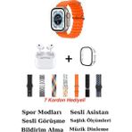Normadia Şeffaf Kılıf ve Kulaklık Hediyeli 45MM Akıllı Saat, Çok Fonksiyonlu ve Şık - Seçenek 1