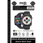 Normadia Şık 44MM Akıllı Saat, Sağlık Sensörlü, Bluetooth, Aramalı, Alarm, T700S - Seçenek 1 - Ahşap