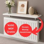 Normadia Şık 72X15 cm Mdf Dekoratif Raf, Kalorifer Üstü Uçan Raf Tasarımı