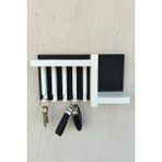 Normadia Şık Anahtarlık Askısı, 13X24 Cm, Duvar Dekoru, Dayanıklı Plastik Malzeme - Seçenek 1 - Ahşap