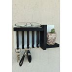 Normadia Şık Anahtarlık Askısı, 13X24 Cm, Duvar Dekoru, Plastik Tasarım - Seçenek 1 - 1BW-Beyaz