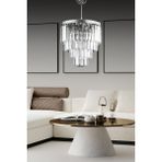 Normadia Şık Gümüş Kristal Taşlı Avize 30X30 Cm, Yatak Odası, Salon, Mutfak ve Hol Için - Seçenek 1 - Altın - Gümüş - Bakır
