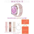 Normadia Şık Kadın Akıllı Saat 41MM Rose, Kordon ve Charm Bileklik Hediye - Seçenek 1 - Ahşap - Bej