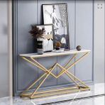 Normadia Şık Metal Dresuar, 120X83X40 cm Modern Tasarım, Ev ve Ofis Kullanımı - Altın