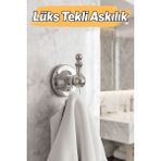 Normadia Şık Metal Duvara Monte Tekli Askılık, Gümüş Renk, Banyo ve Mutfak Için - Seçenek 1 - Altın - Gümüş - Bakır