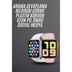 Normadia Şık Unisex Akıllı Saat, 44MM Amoled Dokunmatik Ekran ile - Seçenek 1 - Açık Bej