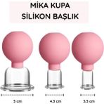 Normadia Silikon Vakumlu Yüz Masaj Kupası 3'lü Set, Güçlü ve Ferahlatıcı Bakım - Ahşap - Bej