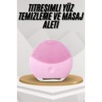 Normadia Titreşimli Yüz Temizleme ve Masaj Aleti, Hassas Ciltler Için Uygun - Açık Bej