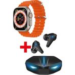 Normadia Turuncu Akıllı Saat ve Bluetooth Kulaklık Seti, Spor ve Günlük Kullanım - Seçenek 1 - Açık Bej